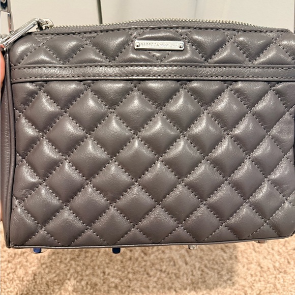 Rebecca Minkoff Charcoal Quilted Crossbody Bag - Picture 2 of 4